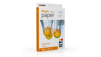 ColorWay Photo Paper, 100 sheets | High Glossy | 180 g/m² | A4