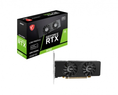 MSI GeForce RTX 3050 LP E 6G OC | NVIDIA | 6 GB | GeForce RTX 3050 | GDDR6 | HDMI ports quantity 2 | PCI Express Gen 4 x16 (uses x8)