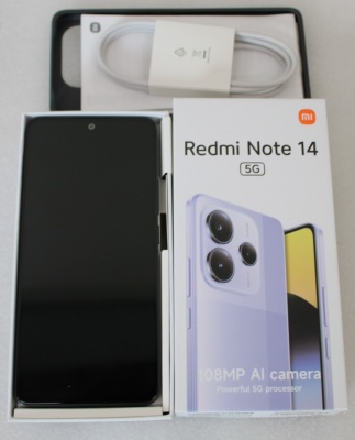 SALE OUT. Xiaomi Redmi Note 14 | Midnight Black | 6.67 " | AMOLED | 1080 x 2400 pixels | Mediatek | Internal RAM 6 GB | 128 GB | Dual SIM | 5G | Main camera resolution 50+8+2 MP | Secondary camera resolution 20 MP | Android | 14 | DEMO