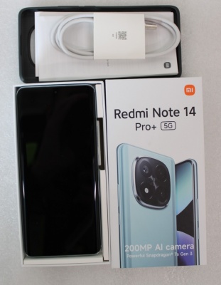 SALE OUT. Xiaomi Redmi Note 14 Pro+ (Frost Blue) Dual SIM 6.67“ AMOLED 1220x2712/2.5GHz&1.8GHz/512GB/12GB RAM/Android 14/5G,MZB0IIWEU | SALE OUT. Xiaomi Redmi | Note 14 Pro+ | Frost Blue | 6.67 " | AMOLED | 1220 x 2712 pixels | Qualcomm | Snapdragon | Int
