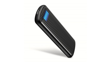 AXAGON USB-C 10Gbps M.2 NVMe SSD Enclosure, Screwless, RIBBED Aluminum | EEM2-SC