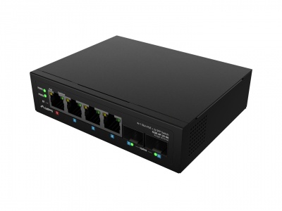 Lanberg Switch Light IndustrialPoE 1xBT 3xAT 2xSFP Din Unmanagment Gigabit Ethernet | ILGE-4P-2S-90 | Unmanaged