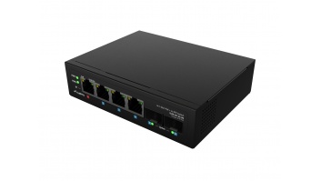 Lanberg Switch Light IndustrialPoE 1xBT 3xAT 2xSFP Din Unmanagment Gigabit Ethernet | ILGE-4P-2S-90 | Unmanaged