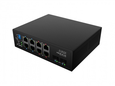 Lanberg Switch PoE 4xBT 4xAT 4xSFP Din Unmanagment Gigabit Ethernet | ILGE-8P-2S-120 | Unmanaged | Din rail