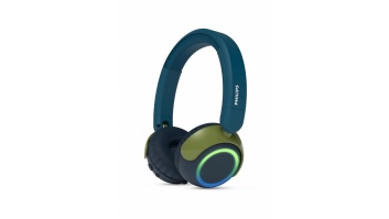 PHILIPS on-ear austiņas ar Bluetooth bērniem, zilas/zaļas