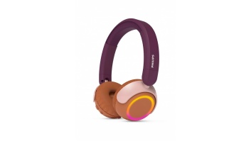 PHILIPS on-ear austiņas ar Bluetooth bērniem, violets/oranžs