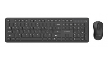 KEYBOARD +MOUSE WRL ENG/BK KBS-WPS-01 GEMBIRD