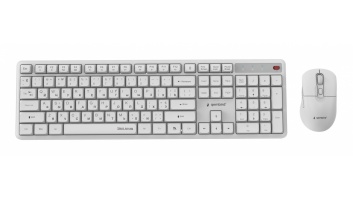 KEYBOARD +MOUSE WRL CYRILLIC/WHT KBS-WMS-01-W-CYRL GEMBIRD