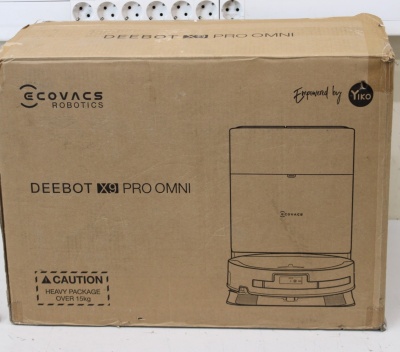 SALE OUT. Ecovacs Robotic Vacuum Cleaner | DEEBOT X9 PRO OMNI | Wet&Dry | Li-ion | 6400 mAh | Dust capacity 0.22 L | 16600 Pa | Black | DAMAGED PACKAGING, USED, DIRTY, SCRATCHED