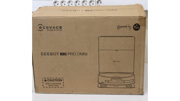 SALE OUT. Ecovacs Robotic Vacuum Cleaner | DEEBOT X9 PRO OMNI | Wet&Dry | Li-ion | 6400 mAh | Dust capacity 0.22 L | 16600 Pa | Black | DAMAGED PACKAGING, USED, DIRTY, SCRATCHED