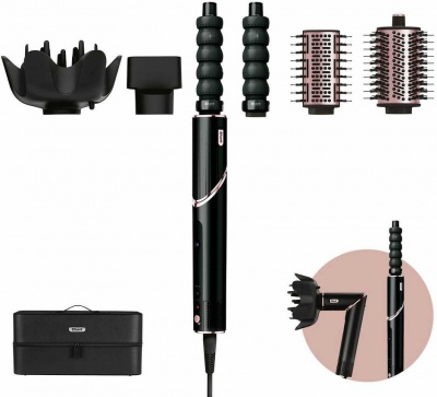 Shark | 5-in-1 Hair Dryer | HD446EU FlexStyle | 1650 W | Number of temperature settings 3 | Black | Diffuser nozzle
