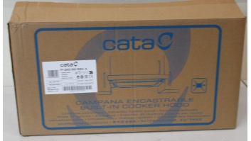 SALE OUT. CATA | Hood | TF 2003 600 GWH | Telescopic | Energy efficiency class C | Width 60 cm | 390 m³/h | Mechanical control | LED | White Glass | DAMAGED PACKAGING, DENT ON CORPUS, DAMAGED PAINT | 22 month(s)