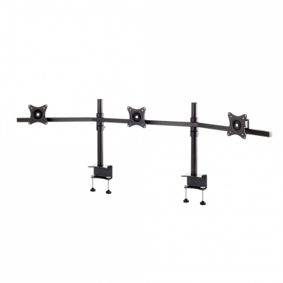 EDBAK SV11 desk mount for three 19 “-27” monitors, curved | EDBAK
