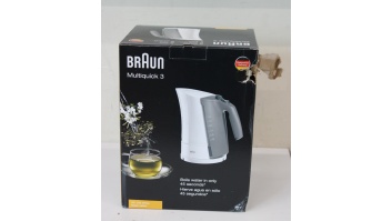 SALE OUT. Braun Kettle | WK 300 | Standard | 2200 W | 1.7 L | Plastic | 360° rotational base | White | DAMAGED PACKAGING