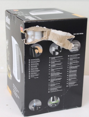 SALE OUT. Braun Kettle | WK 300 | Standard | 2200 W | 1.7 L | Plastic | 360° rotational base | White | DAMAGED PACKAGING