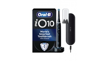 Oral-B Electric Toothbrush | iO10 Series | Rechargeable | For adults | Number of brush heads included 1 | Number of teeth brushing modes 7 | Cosmic Black Booster