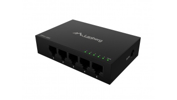 Lanberg Switch 5x1GB/s Unmanagment Gigabit Ethernet Desktop 12V metal case | DSM1-1005 | Unmanaged | Desktop