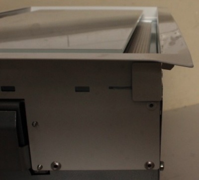 SALE OUT. CATA | Hood | GC DUAL A 45 XGWH | Canopy | Energy efficiency class A | Width 45 cm | 820 m³/h | Touch control | LED | White glass | DENT ON FRAME CORNER, MISSING 1UNIT COOKER HOOD BRACKET