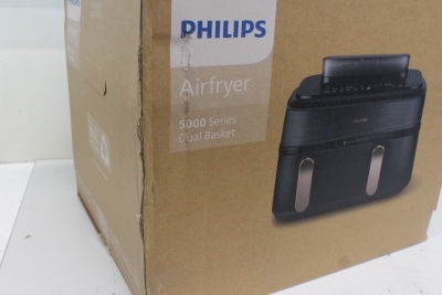SALE OUT. Philips Dual Steam Air Fryer | NA552/00 5000 Series | Power 2750 W | Capacity 9 L | RapidAir Plus | Black | DAMAGED PACKAGING | 24 month(s)