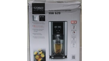 SALE OUT. Caso Turbo hot water dispenser | HW 620 | Water Dispenser | 2600 W | 2.5 L | Plastic/Stainless Steel | Black/Stainless Steel | DAMAGED PACKAGING