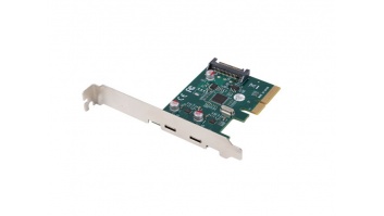 Lanberg PCI-Express X1 Card to 2X USB-C 3.2 GEN 2X1 Low profile | PCE-UC3-002