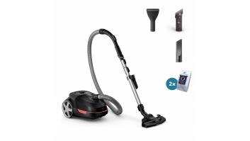 Vacuum Cleaner|PHILIPS|XD5123/10|Bagged|900 Watts|Capacity 4 l|Noise 77 dB|Black|Weight 4.6 kg|XD5123/10