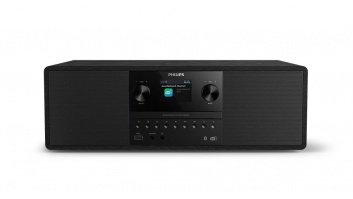 PHILIPS Mikro mūzikas sistēma ar Bluetooth, DAB+/FM radio, CD/USB, melna