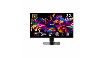 Monitor|MSI|31.5"|Gaming|Panel QD-OLED|3840x2160|16:9|165Hz|0.03 ms|Swivel|Pivot|Height adjustable|Tilt|Colour Black|MAG321UPQD-OLED