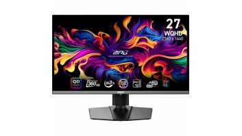 Monitor|MSI|MPG 271QRX QD-OLED|26.5"|Gaming|Panel QD-OLED|2560x1440|16:9|360Hz|Matte|0.03 ms|Swivel|Pivot|Height adjustable|Tilt|Colour Black|MPG271QRXQD-OLED