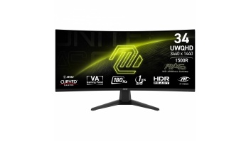 LCD Monitor|MSI|MAG 346CQ|34"|Gaming/Curved|Panel VA|3440x1440|16:9|180 Hz|1 ms|MAG346CQ