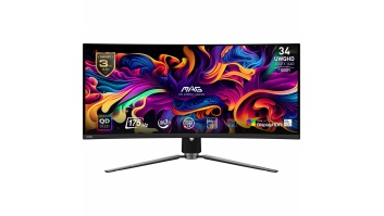 LCD Monitor|MSI|34"|Curved/21 : 9|Panel QD-OLED|3440x1440|21:9|175Hz|Matte|0.03 ms|Swivel|Height adjustable|Tilt|Colour Black|MAG341CQPQD-OLED