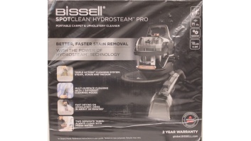 SALE OUT. SALE OUT. Bissell | Portable Carpet and Upholstery Cleaner | SpotClean HydroSteam Pro | Corded operating | Washing function | 1000 W | - V | Black | Warranty 24 month(s) | DEMO
