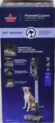 SALE OUT. Bissell Stick Vacuum | PowerClean FurFinder Select | Cordless operating | 200 W | 25.2 V | Operating time (max) 40 min | Black/Titanium/Lake Blue | Warranty 24 month(s) | Battery warranty 24 month(s) | DEMO