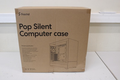 SALE OUT. Fractal Design Pop Silent Black TG Clear Tint | SALE OUT. Fractal Design Pop Silent | Side window | Black TG Clear Tint | ATX, mATX, Mini ITX | DAMAGED PACKAGING | ATX