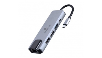 I/O ADAPTER USB-C TO HDMI/USB3/5IN1 A-CM-COMBO5-04 GEMBIRD
