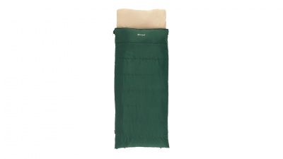 Outwell Contour Prime Green | Sleeping Bag | 220 x 85 cm | -13 to 16 °C | Right Zipper