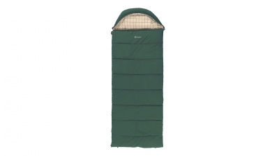 Outwell Camper Prime Green | Sleeping Bag | 235 x 90 cm | -15 to 5 °C | Right Zipper