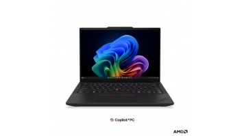 Lenovo ThinkPad T14 G7 AMD | Black | 14 " | IPS | WUXGA | 1920 x 1200 pixels | Anti-glare | AMD Ryzen AI 5 PRO | 440 | 16 GB | SODIMM DDR5 | Solid-state drive capacity 512 GB | AMD Radeon 840M Graphics | Windows 11 Pro | 802.11be | Bluetooth version 5.4 |