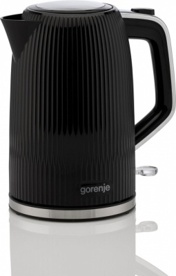 Gorenje K17DPB | Kettle | Electric | 1.7 L | 2200 W | Plastic/Stainless steel | 360° rotational base | Black