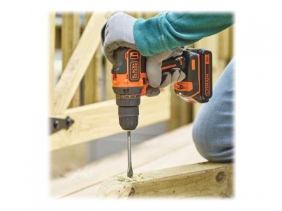 Black&Decker 18v2G DD w 400mA ch in kitbox 2 batts BDCDD186KB-QW | BLACK & DECKER