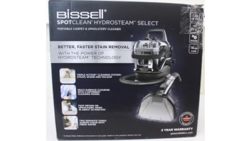 SALE OUT. | Bissell Portable Carpet and Upholstery Cleaner | SpotClean HydroSteam Select | Corded operating | Washing function | 1000 W | Black | 23 month(s) | DAMAGED PACKAGING