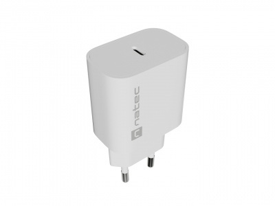 Natec Ribera USB Charger 1X USB-C 20W, White