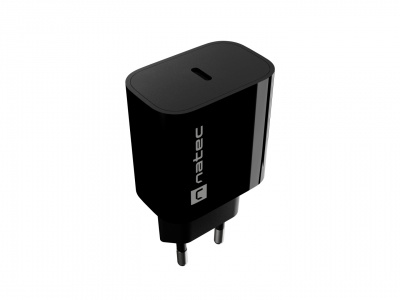Natec Ribera USB Charger 1X USB-C 20W, Black