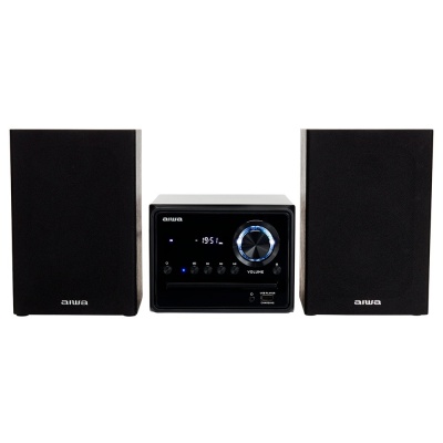 AIWA mikro mūzikas sistēma ar Bluetooth, melna