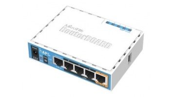 MikroTik | RB952Ui-5ac2nD | hAP ac lite | 802.11ac | 867 Mbit/s | 10/100 Mbit/s | Ethernet LAN (RJ-45) ports 5 | MU-MiMO Yes | 12 month(s)
