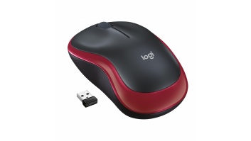 MOUSE USB OPTICAL WRL M185/RED 910-002237 LOGITECH