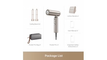 HAIR DRYER POCKET PRO/AHD51 PRO-TITANIUM GOLD DREAME