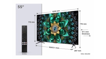 TV Set|TCL|55 "|4K Ultra HD|3840 x 2160 pixels|Flat|16:9|QD-Mini LED|55Q6C