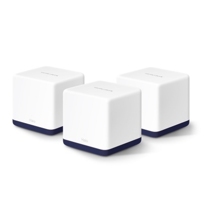 Mercusys | AC1900 Whole Home Mesh Wi-Fi System | Halo H50G (3-Pack) | 802.11ac | 1300+600 Mbit/s | Ethernet LAN (RJ-45) ports 3 | Mesh Support Yes | MU-MiMO Yes | No mobile broadband
