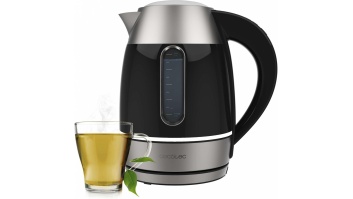 Cecotec Kettle | Thermosense 400 VisionLight | Electric | 2200 W | 1.7 L | Stainless steel | 360° rotational base | Black/Stainless steel